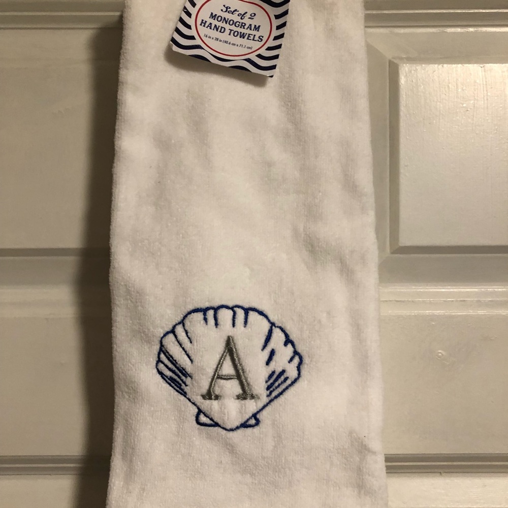 Monogrammed hand towels
